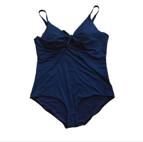 City Chic Rhodes Navy One-Piece Swimsuit | XL | NWT - Picture 3 of 10